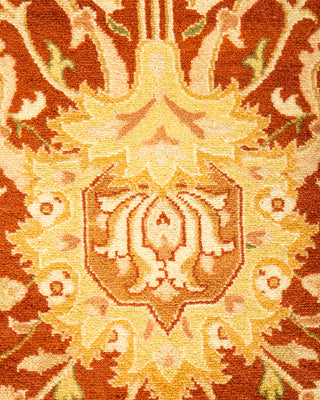 Traditional Hand Knotted Brown Area Rug 9' 3" x 11' 10"