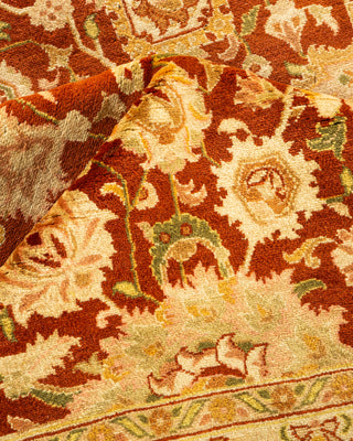 Traditional Hand Knotted Brown Area Rug 9' 3" x 11' 10"