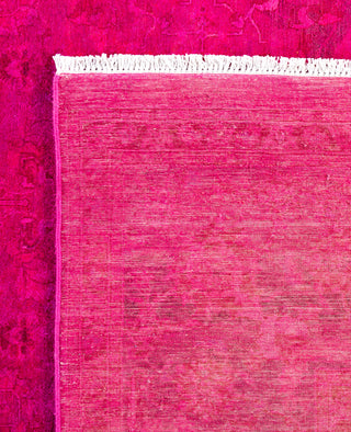 Overdyed One-of-a-Kind Wool Purple Area Rug 8' 1" x 10' 3"