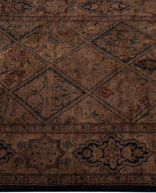 Overdyed Hand-Knotted Wool Modern-Contemporary Brown Runner 2' 6" x 6' 10"