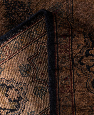 Overdyed Hand-Knotted Wool Modern-Contemporary Brown Runner 2' 6" x 6' 10"