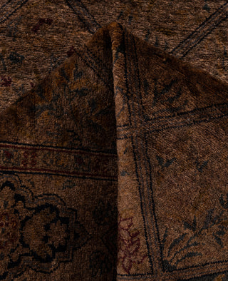 Overdyed Hand-Knotted Wool Modern-Contemporary Brown Runner 2' 6" x 6' 10"