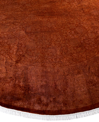 Fine Vibrance, One-of-a-Kind Hand-Knotted Area Rug  - Brown, 8' 1" x 8' 1"