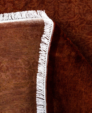 Fine Vibrance, One-of-a-Kind Hand-Knotted Area Rug  - Brown, 8' 1" x 8' 1"