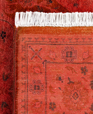 Overdyed Hand-Knotted Wool Modern-Contemporary Pink Area Rug 6' 1" x 9' 0"