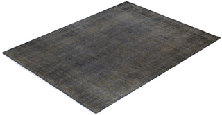 Contemporary Fine Vibrance Gray Wool Area Rug - 9' 2" x 12' 2"