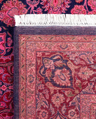 Overdyed Hand-Knotted Wool Modern-Contemporary Pink Area Rug 6' 0" x 9' 3"