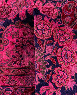 Overdyed Hand-Knotted Wool Modern-Contemporary Pink Area Rug 6' 0" x 9' 3"