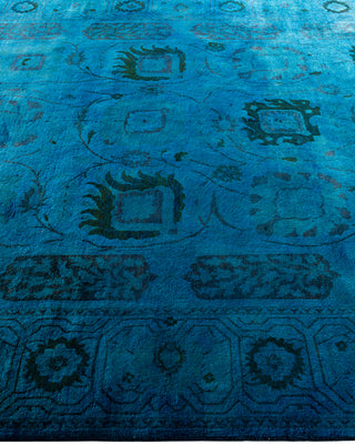 Fine Vibrance, One-of-a-Kind Hand-Knotted Area Rug  - Blue, 6' 1" x 9' 2"