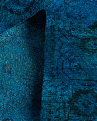 Fine Vibrance, One-of-a-Kind Hand-Knotted Area Rug  - Blue, 6' 1" x 9' 2"