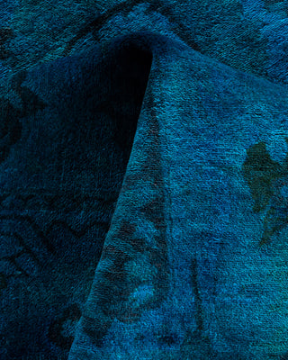 Fine Vibrance, One-of-a-Kind Hand-Knotted Area Rug  - Blue, 6' 1" x 9' 2"