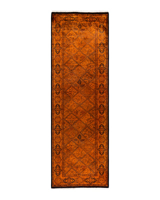 Contemporary Fine Vibrance Orange Wool Area Rug 2' 8" x 8' 3"