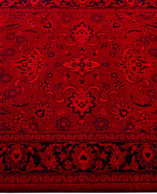 Overdyed Hand-Knotted Wool Modern-Contemporary Red Runner 2' 8" x 6' 1"