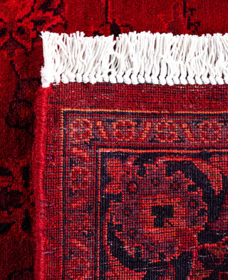 Overdyed Hand-Knotted Wool Modern-Contemporary Red Runner 2' 8" x 6' 1"