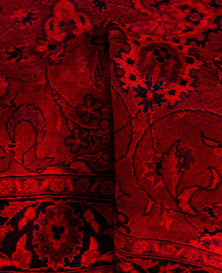 Overdyed Hand-Knotted Wool Modern-Contemporary Red Runner 2' 8" x 6' 1"