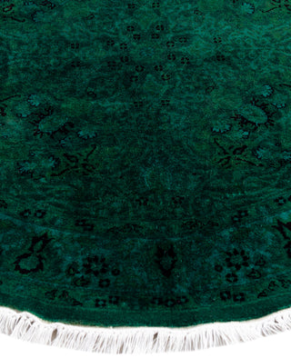 Fine Vibrance, One-of-a-Kind Hand-Knotted Area Rug  - Green, 3' 1" x 3' 1"