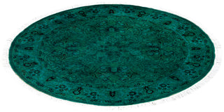 Fine Vibrance, One-of-a-Kind Hand-Knotted Area Rug  - Green, 3' 1" x 3' 1"