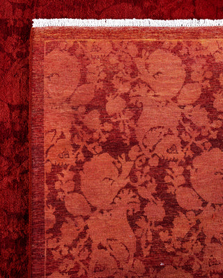Overdyed Hand-Knotted Red Area Rug 12' 1" x 16' 4"