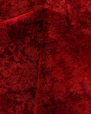 Overdyed Hand-Knotted Red Area Rug 12' 1" x 16' 4"