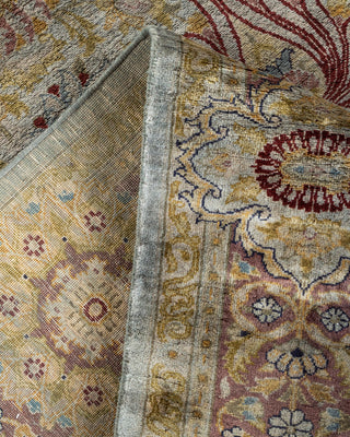 Contemporary Hand Knotted Overdyed Gray Area Rug 5' 3" x 10' 7"