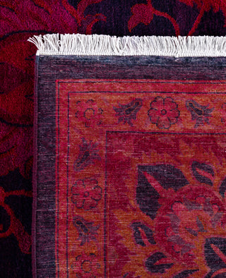 Overdyed Hand-Knotted Wool Modern-Contemporary Pink Area Rug 9' 2" x 12' 0"