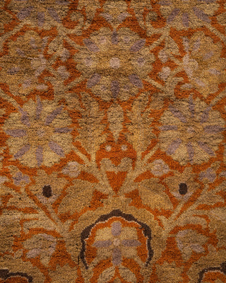 Contemporary Fine Vibrance Orange Wool Area Rug - 10' 1" x 13' 10"