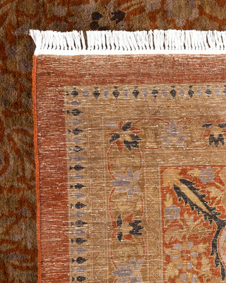 Contemporary Fine Vibrance Orange Wool Area Rug - 10' 1" x 13' 10"
