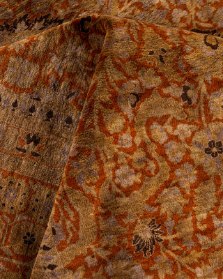 Contemporary Fine Vibrance Orange Wool Area Rug - 10' 1" x 13' 10"