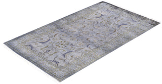 Contemporary Overdyed Wool Hand Knotted Gray Area Rug 3' 1" x 5' 4"