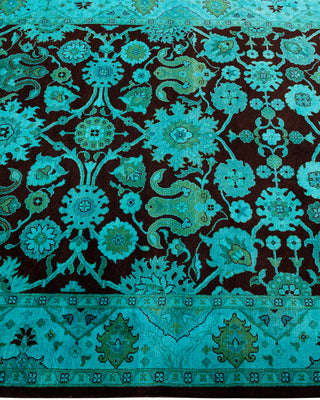 Overdyed Hand-Knotted Red Area Rug 4' 2" x 6' 0"