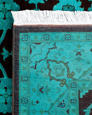 Overdyed Hand-Knotted Red Area Rug 4' 2" x 6' 0"