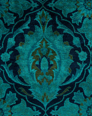 Overdyed Hand-Knotted Blue Area Rug 6' 2" x 8' 4"