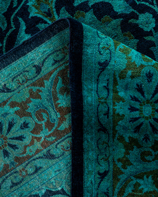 Overdyed Hand-Knotted Blue Area Rug 6' 2" x 8' 4"