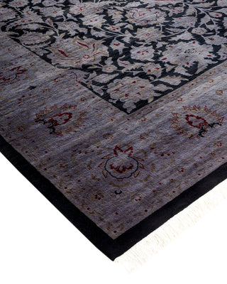 Modern Overdyed Hand Knotted Wool Gray Area Rug 6' 2" x 8' 3"