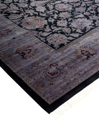Contemporary Hand Knotted Overdyed Gray Area Rug 6' 2" x 8' 3"