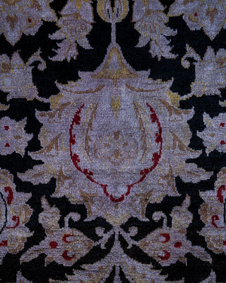 Contemporary Hand Knotted Overdyed Gray Area Rug 6' 2" x 8' 3"