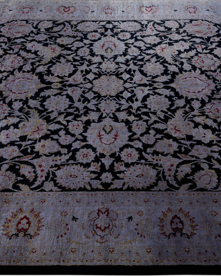 Contemporary Hand Knotted Overdyed Gray Area Rug 6' 2" x 8' 3"