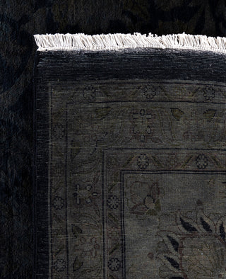 Overdyed One-of-a-Kind Wool Black Area Rug 12' 0" x 15' 5"