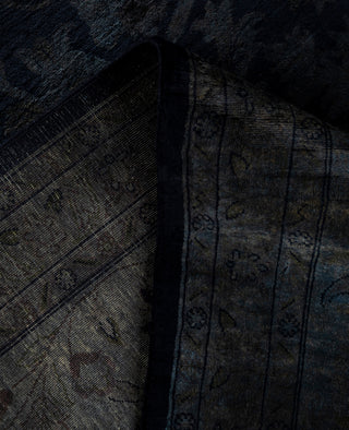 Overdyed One-of-a-Kind Wool Black Area Rug 12' 0" x 15' 5"