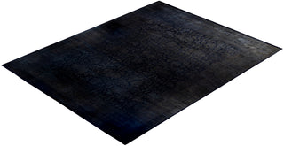 Overdyed One-of-a-Kind Wool Black Area Rug 12' 0" x 15' 5"