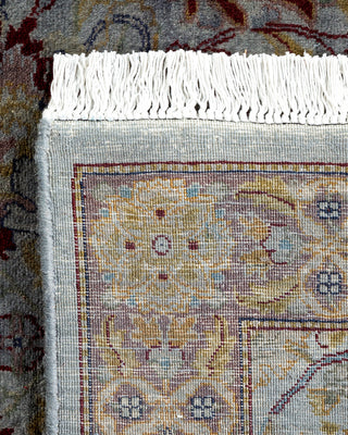 Contemporary Hand Knotted Overdyed Gray Runner 2' 7" x 12' 3"