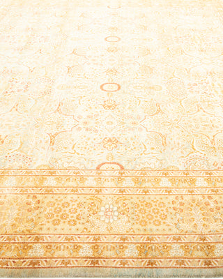 Traditional Hand Knotted Light Blue Square Area Rug  8' 1" x 8' 4"