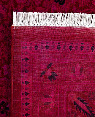 Contemporary Overdyed Wool Hand Knotted Pink Area Rug 9' 1" x 12' 0"