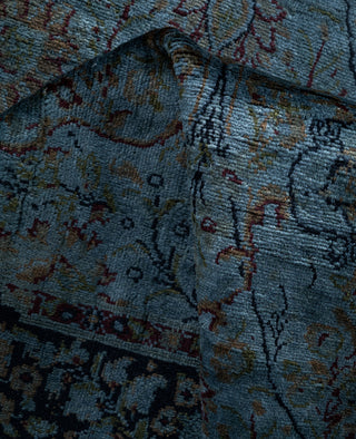 Overdyed One-of-a-Kind Wool Gray Runner 2' 5" x 8' 5"