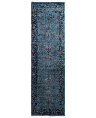 Overdyed One-of-a-Kind Wool Gray Runner 2' 5" x 8' 5"