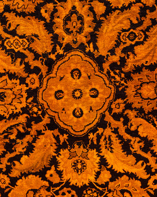 Overdyed Hand-Knotted Orange Area Rug 6' 3" x 8' 10"