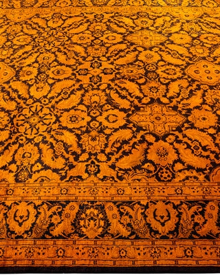 Overdyed Hand-Knotted Orange Area Rug 6' 3" x 8' 10"