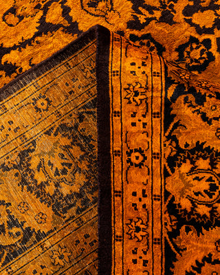 Overdyed Hand-Knotted Orange Area Rug 6' 3" x 8' 10"