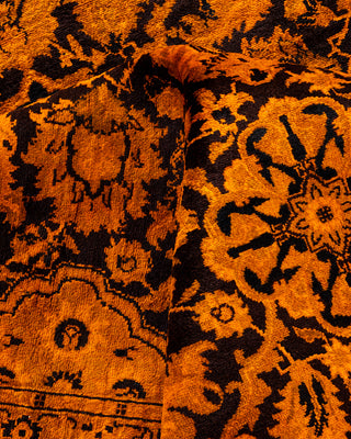 Overdyed Hand-Knotted Orange Area Rug 6' 3" x 8' 10"