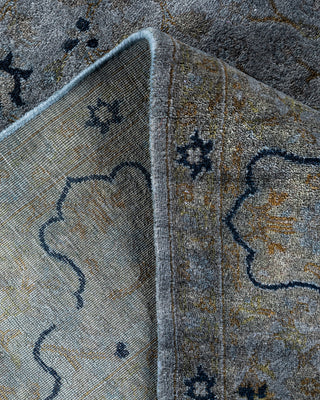 Fine Vibrance, One-of-a-Kind Hand-Knotted Area Rug  - Gray, 4' 7" x 6' 8"